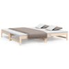 vidaXL Sof&aacute; cama extra&iacute;ble madera maciza de pino 90x200 cm
