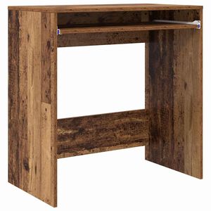 vidaXL Escritorio Madera envejecida Madera de ingenier&iacute;a