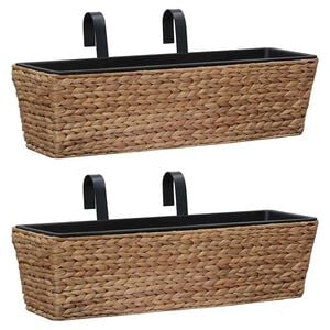 vidaXL Conjunto de jardineras 2 unidades jacinto de agua