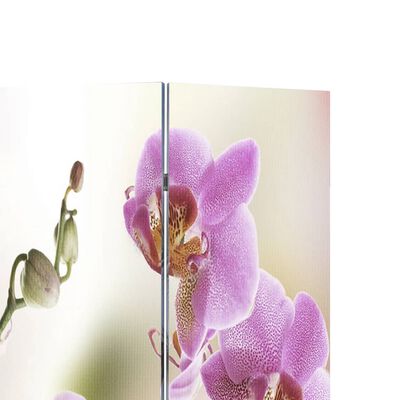 vidaXL Biombo divisor plegable flores 120x170 cm