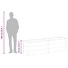 vidaXL Arriate elevado de jardín WPC gris 200x50x54 cm