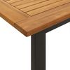 vidaXL Juego de comedor de jard&iacute;n 5 pzas madera maciza acacia y metal