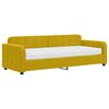 vidaXL Sof&aacute; cama con colch&oacute;n terciopelo amarillo 80x200 cm