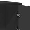 vidaXL Aparador de madera de ingenier&iacute;a negro 68x35x76 cm