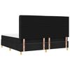 vidaXL Cama tipo Box Spring con colch&oacute;n Negro 200 x 200 cm tela