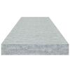 vidaXL Estantes flotantes pared 4 uds gris hormig&oacute;n MDF 90x23,5x3,8 cm