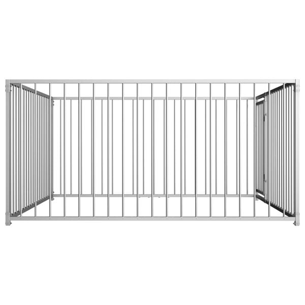 vidaXL Jaula perrera de exterior 200x200x100 cm