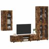 vidaXL Conjunto de mueble de TV con caj&oacute;n FLORIN Roble ahumado