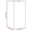 vidaXL Jardinera 40x40x80 cm acero inoxidable