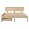 vidaXL Estructura de cama con cajones madera maciza pino 120x190 cm