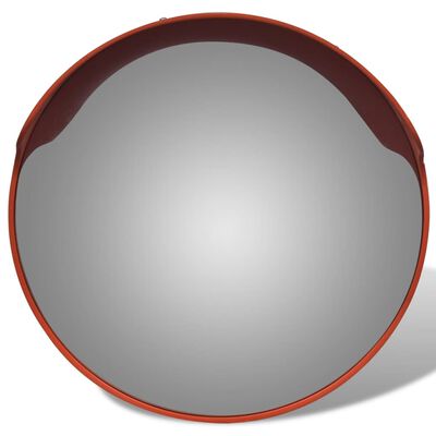 vidaXL Espejo de tráfico convexo plástico naranja 45 cm