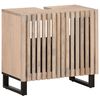 vidaXL Conjunto de muebles de baño 2 piezas madera maciza de mango