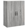 vidaXL Aparador alto madera contrachapada gris sonoma 69,5x34x180 cm