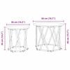 vidaXL Mesa lateral 2 pcs Gris sonoma 50 x 50 x 40 cm