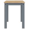 vidaXL Mesa de comedor Panama madera maciza de pino gris 112x60x75 cm