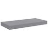 vidaXL Estantes flotantes de pared 4 uds MDF gris 50x23x3,8 cm