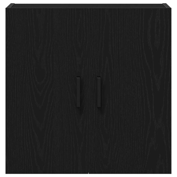 vidaXL Mueble de pared Montaje en la pared Roble Negro 60 x 31 x 60 cm