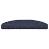 vidaXL Felpudos autoadhesivos para escaleras, 30 unidades, 65 x 21 x 4 cm, color azul, semicirculares, grandes