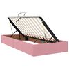 vidaXL Cama con almacenamiento Rosa 90 x 190 cm Terciopelo