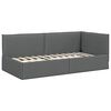 vidaXL Estructura de cama en esquina Gris oscuro 80 x 200 cm