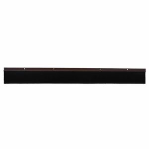 vidaXL Sellos de cepillo de puerta atornillables 6 uds. Marr&oacute;n 100 cm