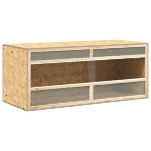 vidaXL Terrario de madera contrachapada 120x50x50 cm