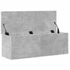vidaXL Caja de almacenaje madera ingenier&iacute;a gris hormig&oacute;n 102x35x35 cm