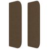 vidaXL Cabecero de tela marr&oacute;n oscuro 83x16x78/88 cm