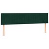 vidaXL Cama box spring con colchones terciopelo verde oscuro 180x210cm