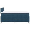 vidaXL Cama box spring con colch&oacute;n terciopelo azul 120x190 cm