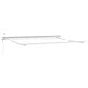vidaXL Toldo retr&aacute;ctil autom&aacute;tico luz LED antracita blanco 400x300cm