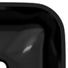 vidaXL Lavabo de vidrio negro 42x42x14 cm