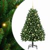 vidaXL &Aacute;rbol de Navidad artificial 120 cm 150 LED Blanco C&aacute;lido Verde