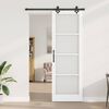 vidaXL Puerta Corredera 78 x 232 cm Madera de pino maciza y vidrio