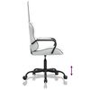 vidaXL Silla gaming cuero sint&eacute;tico blanco y negro
