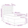 vidaXL Cama tipo Box Spring con colch&oacute;n Azul 90 x 200 cm Terciopelo