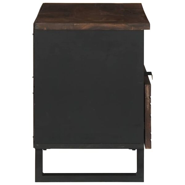 vidaXL Unidades de TV Nogal 80 x 33 x 46 cm Madera contrachapada