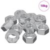 vidaXL Tuerca Hexagonal 9000 pcs Plateado Metal