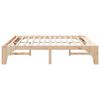 vidaXL Estructura de cama Marr&oacute;n 180 x 200 cm Madera de pino macizo
