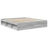 vidaXL Estructura de cama Sonoma gris 200x200 cm