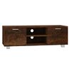 vidaXL Mueble para TV madera contrachapada roble ahumado 120x40,5x35cm