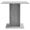 vidaXL Mesa de comedor madera contrachapada gris Sonoma 80x80x75 cm