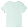 Camiseta infantil verde menta claro 92