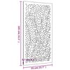 vidaXL Adorno de pared de jard&iacute;n acero corten dise&ntilde;o de hoja 105x55 cm