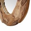 vidaXL Espejo decorativo redondo teca 60 cm