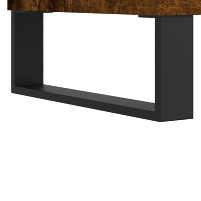 vidaXL Mueble de TV madera de ingeniería roble ahumado 103,5x30x50 cm