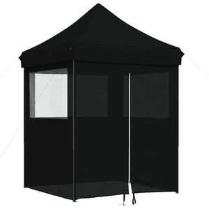 vidaXL Carpa de Fiesta Negro 200 x 200 x 306 cm Tela Oxford