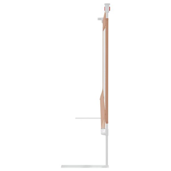 vidaXL Barandilla de seguridad cama de ni&ntilde;o taupe tela 190x25 cm
