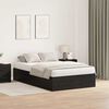 vidaXL Cama con almacenamiento Roble Negro 120 x 190 cm