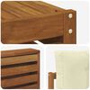 vidaXL Juegos de sof&aacute;s 10 pcs Natural y Crema Madera de Acacia S&oacute;lida